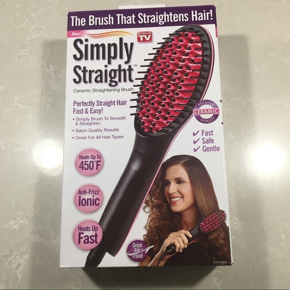 Simply straight ceramic straightening brush - Picture 1 of 3